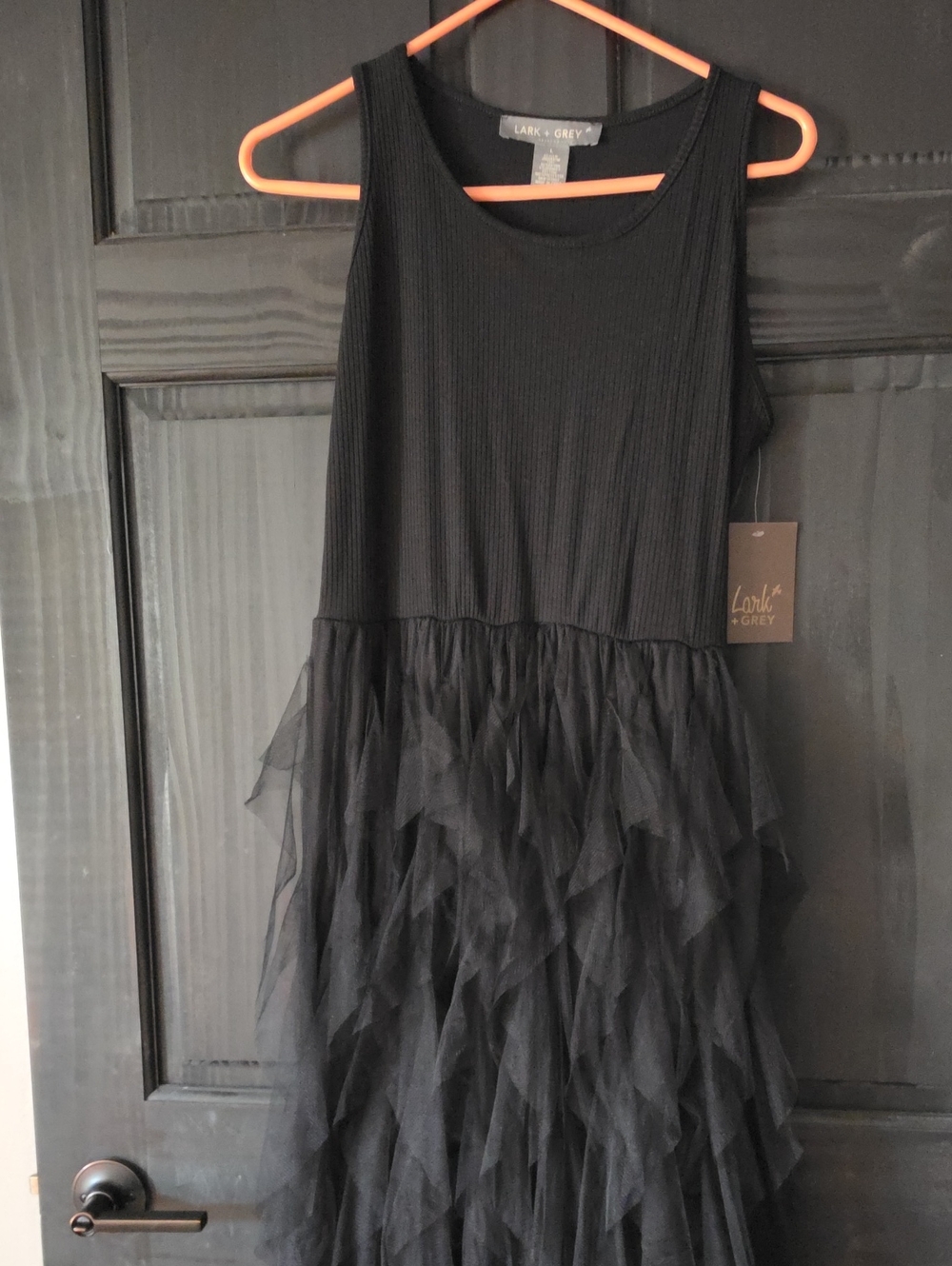 Black Tiered Tulle Dress
